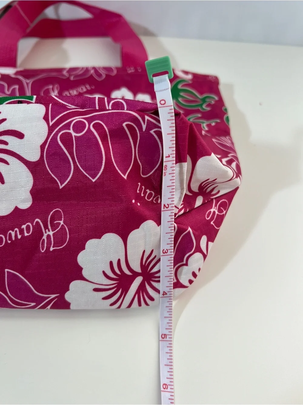 NWT American Travel Hawaii Pink Honu Turtle Floral Tote Bag Zip Pocket